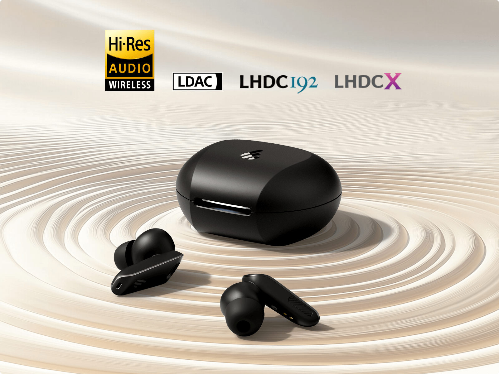 Hi-Res wireless audio certified, LHDC and LDAC