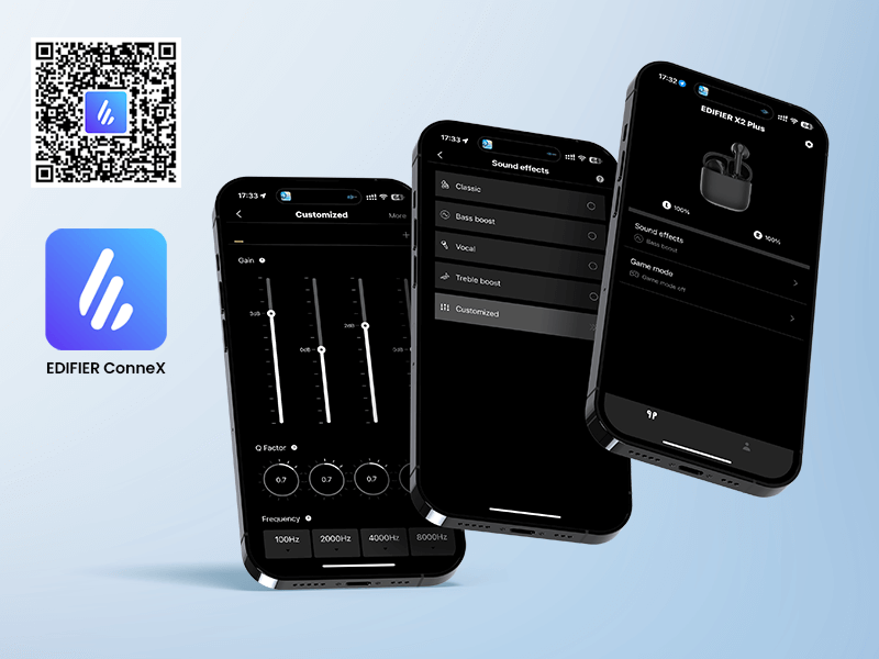 x2 plus edifier connex app