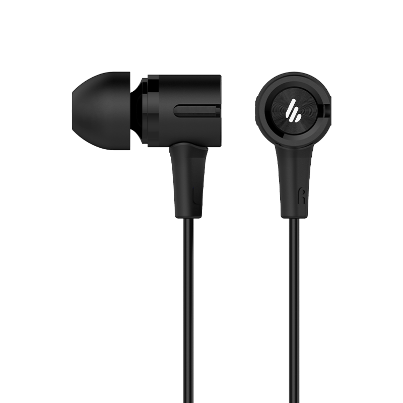 a black p297 wired earbuds