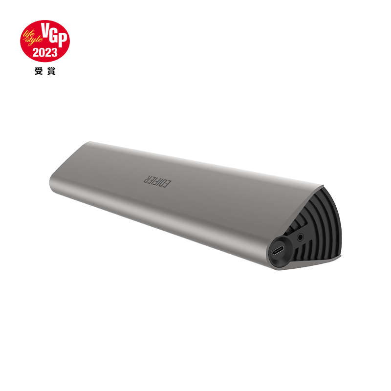 Sliver edifier mf200 speaker, winning 2023 japan vgp award