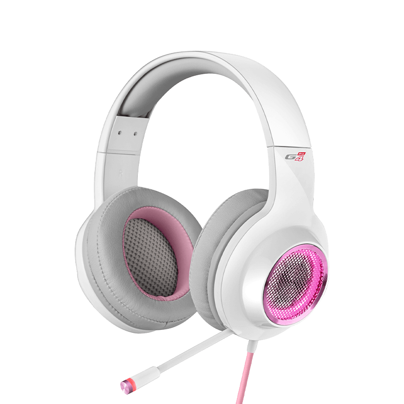 a black headphone with mic