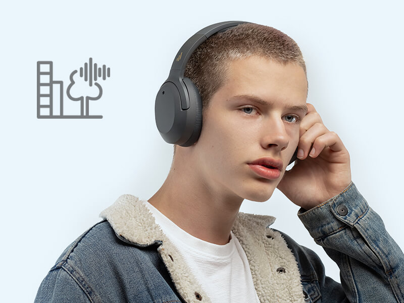 Edifier W820NB Audífonos Over-Ear Bluetooth con Cancelación de Ruido -  AUDIOPHILE