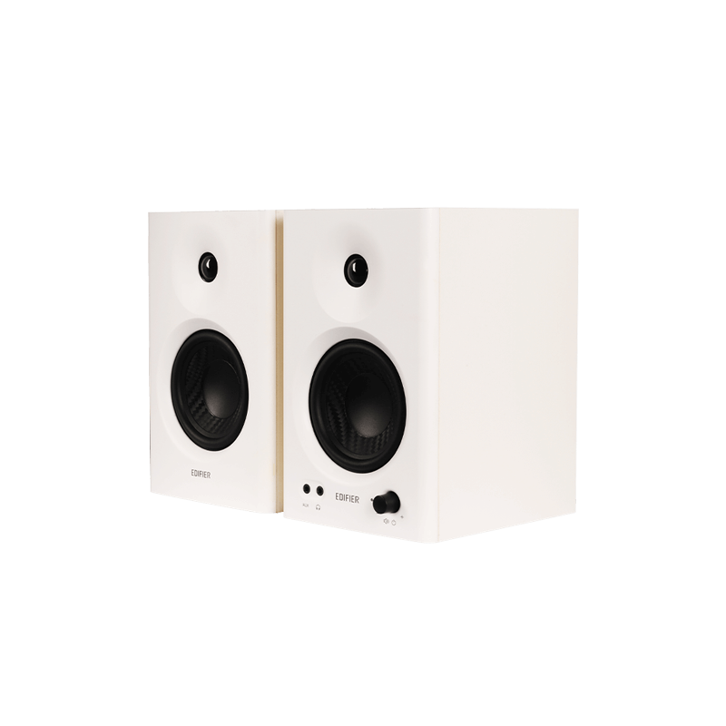 two white mr4 Studio Monitor