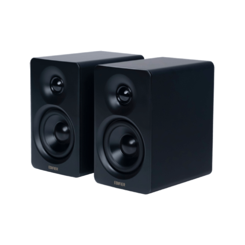 two black M60 speakers