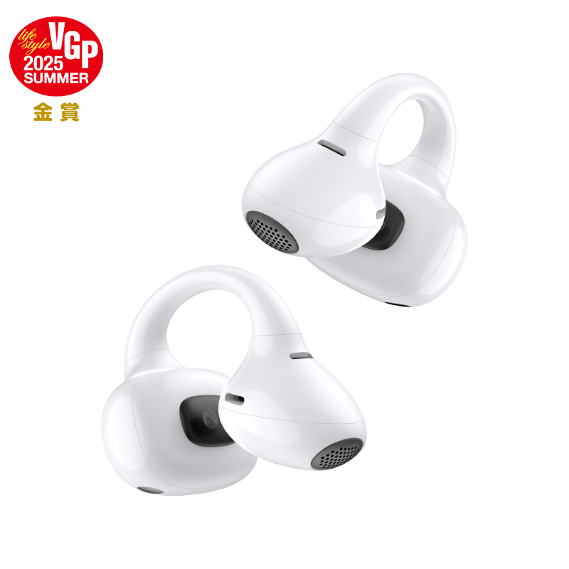black lolliclip open-ear earbuds