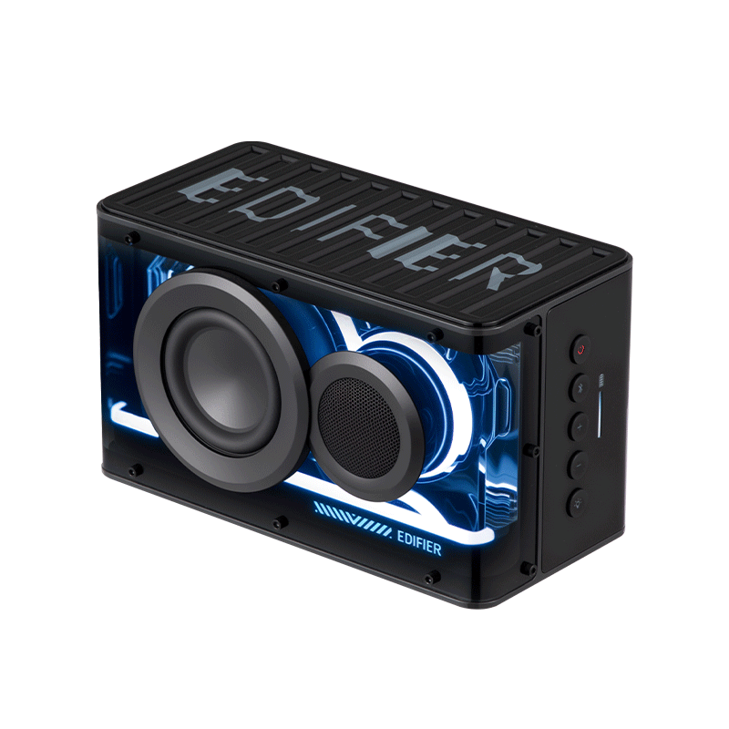 EDIFIER スピーカー ブラック EDIFIER】大出力70WブックシェルフBluetoothスピーカー「D12」に