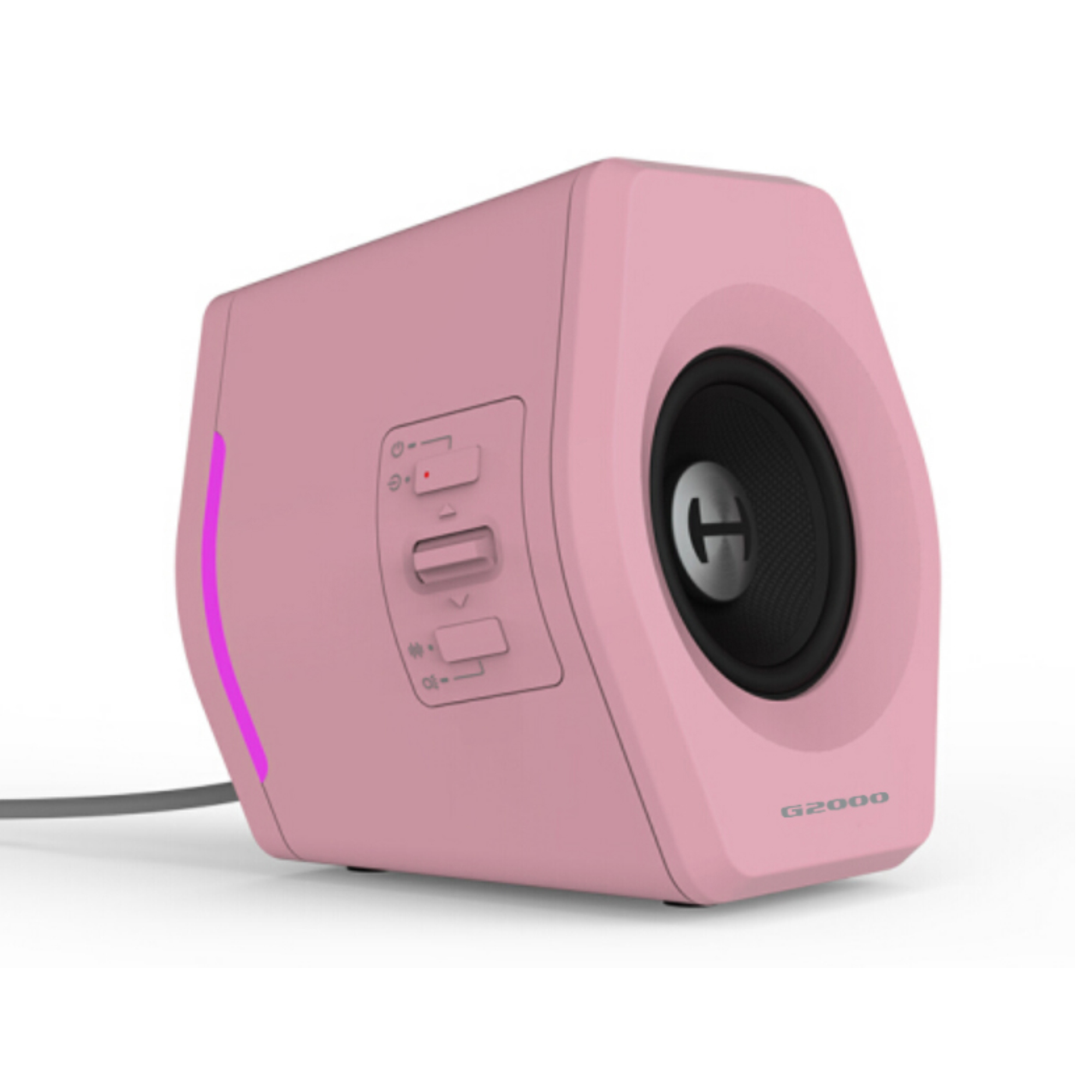 two black g2000 gaming speakers