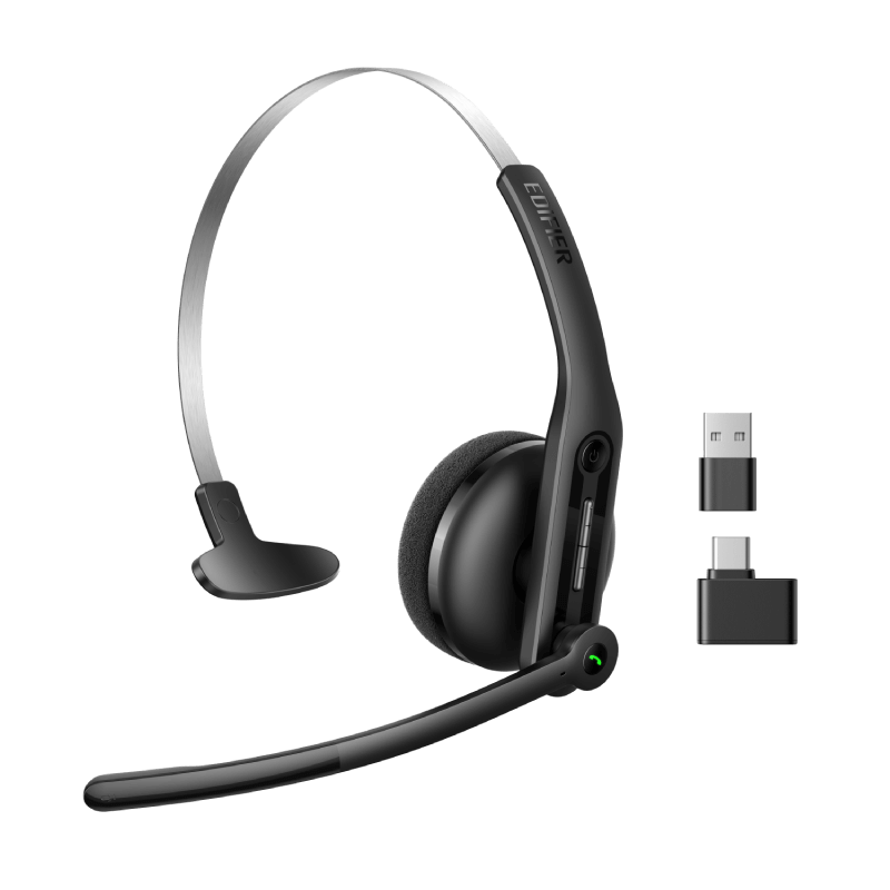black cc300 wireless headset with microphone